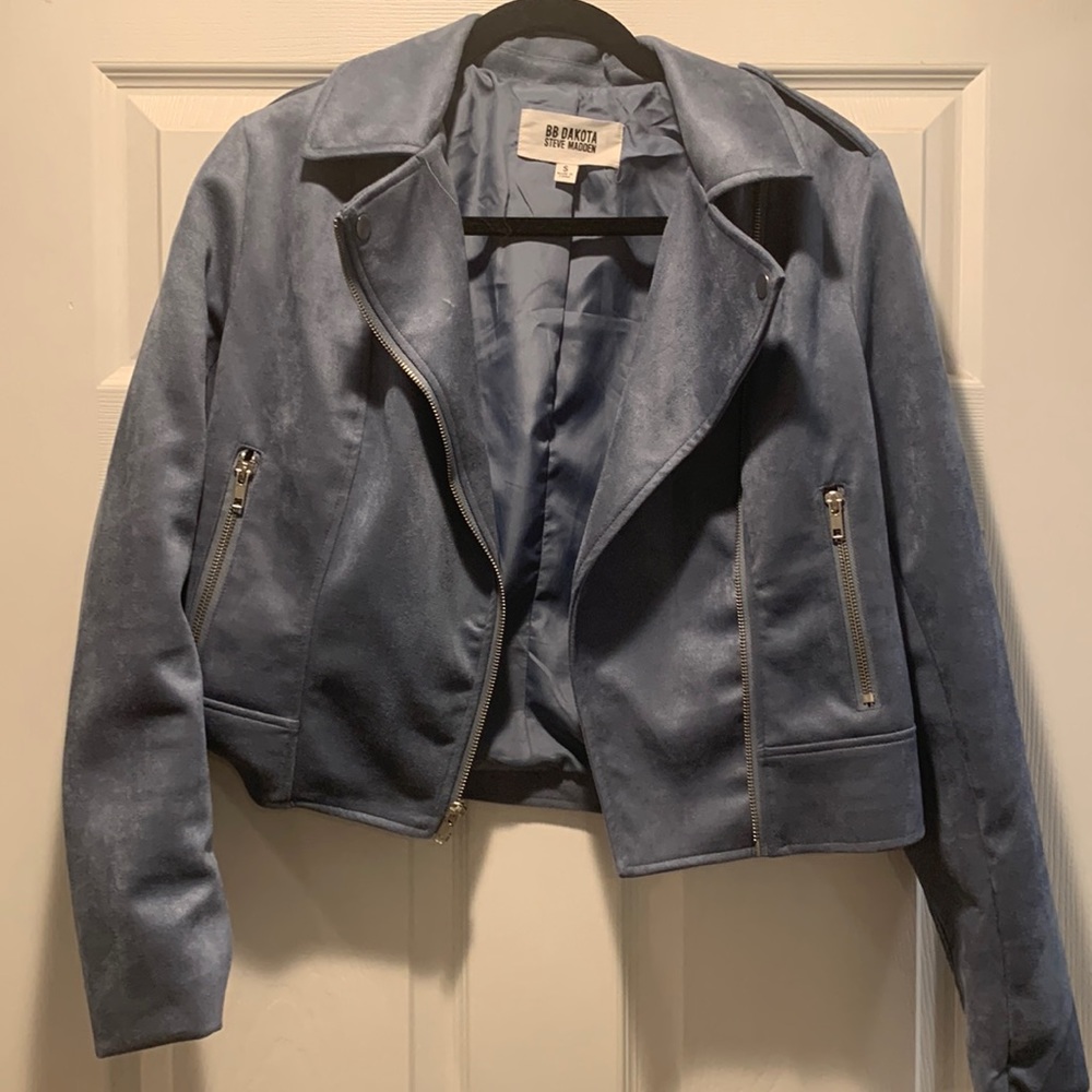 BB Dakota by Steve Madden Suede Moto Jacket - Size S